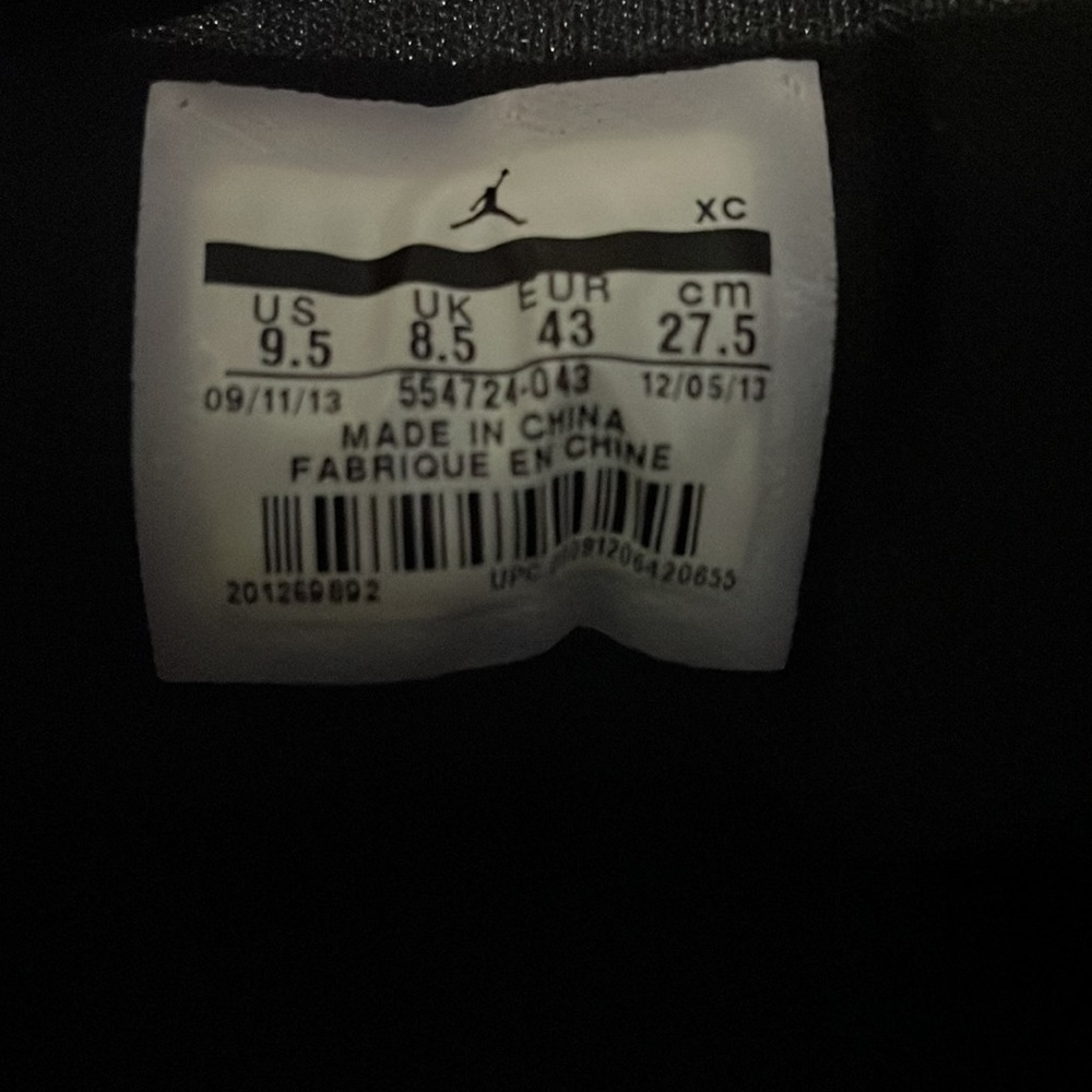 Jordan 1 Retro Mid_Black infrared-Sz-9.5-Released 2014 - Picture 10 of 11